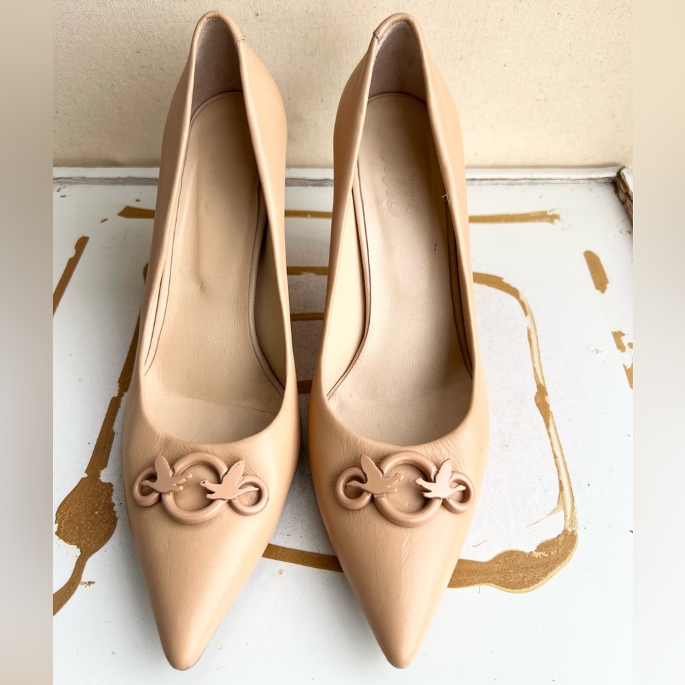 Beymen Club Tan Pointed Toe Heels 7.5